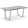 Niehoff Noah Gartentisch 160 x 95 x 76 cm Zement-Design/Weiß