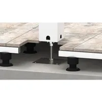 Biohort Höhenverstellbare Grundplatte für Pergola 20 x 25,5 x 20 cm Weiß