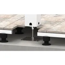 Biohort Höhenverstellbare Grundplatte für Pergola 20 x 25,5 x 20 cm Weiß