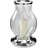 Fink Windlicht BIG Glas Metall Silber