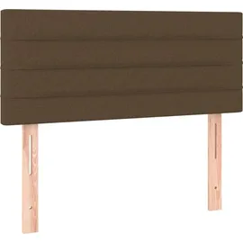 vidaXL Boxspringbett 100 x 200 cm Dunkelbraun