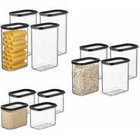 Mepal Modula Küchendose schwarz 1,0 l 12-teiliges Set