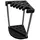 KETER 230826 Gartenwerkzeug Organizer Gerätehalter Ständer Corner Tool Rack Schwarz