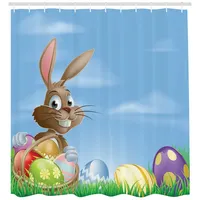 ABAKUHAUS Duschvorhang 175 x 200 cm mehrfarbig