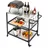 Vevor Grilltisch 80 x 61 cm Holz schwarz