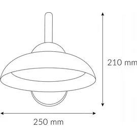 Easylight Außenleuchte Aluminium 25 cm 21,0 cm 1200 lm Schwarz