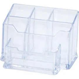 Biella Donau 7476001-99 Classic VII, Stifteköcher/Schreibtischköcher/Tischorganizer, durchsichtig