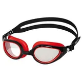 NILS AQUA Schwimmbrille Sportbrille schwimmen, (Spar-Set, 1-St., schwimmen tauchen), UV Schutz für Erwachsene und Jugendliche bunt NQG480MAF Schwarz Rot