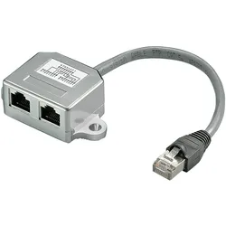 Goobay Netzwerk-Splitter - RJ-45 (M) bis RJ-45 (W)