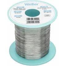 Weller T0051388399 Lötzinn, bleifrei Spule, bleifrei Sn3,0Ag0,5Cu 100 g, 0.30 mm
