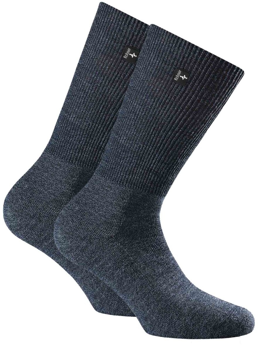 Rohner Advanced Socks Unisex Trekking Socken 2er Pack - Fibre light supeR, Trekking Light Blau 36-38