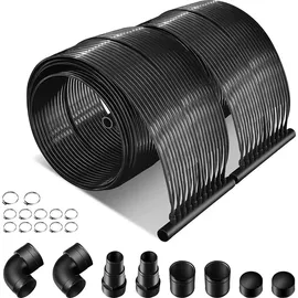 Costway Solarkollektor Poolheizung schwarz 600x75 cm