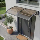 [en.casa] Vordach Mellerud 300 x 100 cm braun
