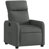vidaXL Relaxsessel Dunkelgrau Stoff 146 x 76,5 x 0 cm Grau mit Liegeposition
