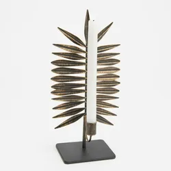 Kerzenhalter Blatt - Gold Anderes Metall Amadeus 33.5x10.8 cm