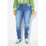 Angel Of Style by Happy Size Jeans 5-Pocket Herz-CutOuts Blau 46