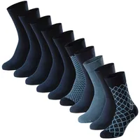 SCHIESSER Bluebird Kurzsocken 10er Pack Blau 39-42