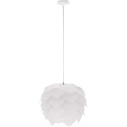 LED Pendelleuchte mit weißem Schirm zum zusammenstecken