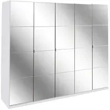 Priess Kleiderschrank »Malaga«, mit Spiegelfront weiß