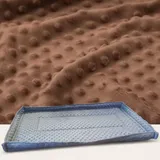 Matte für einen Meerschweinchen- oder Kaninchenkäfig 80x50 wasserdicht braun