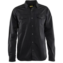 Blåkläder Langarmhemd Baumwollhemd Schwarz 3XL