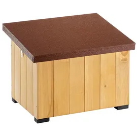 Ferplast Hundehütte Baita 50, Hundehaus aus Kiefernholz, 56x46,5x41,5cm