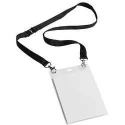 10 DURABLE EVENT Namensschilder mit Textilband 10,5 x 14,8 cm