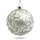 SIKORA Highlights 4er Set ausgefallene Christbaumkugeln aus Glas Silber, Farbe/Modell:Modell Florenz Silber, Größe:8 cm
