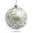 SIKORA Highlights 4er Set ausgefallene Christbaumkugeln aus Glas Silber, Farbe/Modell:Modell Florenz Silber, Größe:8 cm