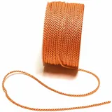 s.dekoda Kordel 50m x 2mm Orange Drehkordel Dekoband Kordelband Kordelschnur
