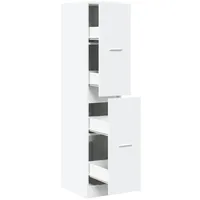 vidaXL Apothekerschrank 30 x 41 x 144,5 cm Weiß