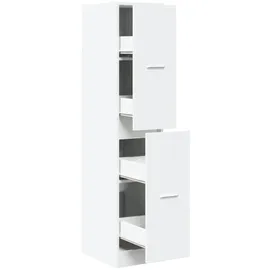 vidaXL Apothekerschrank 30 x 41 x 144,5 cm Weiß