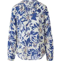 s.Oliver Tunikabluse mit All-over-Print Blau/Weiß 34