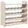 vidaXL Weinregal 67,5 x 25 x 60 cm Braun