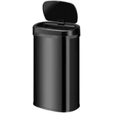 Juskys Mülleimer Viereckig 60 l Schwarz