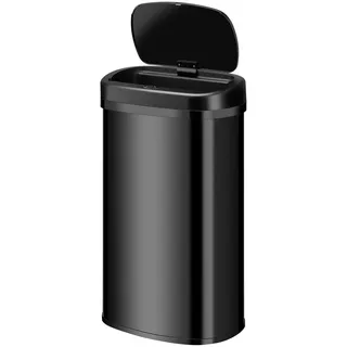 Juskys Mülleimer Viereckig 60 l Schwarz