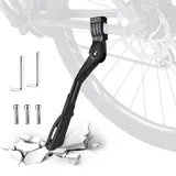 Fahrradständer 24-29 Zoll, Universal Fahrradständer Hinterrad, Aluminium Fahrrad Ständer, Höhenverstellbar Seitenständer Fahrrad, Stabil Fahrradständer für Mountainbike, E-Bike, Trekkingrad, Cityrad