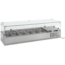 CombiSteel Aufsatzkühlvitrine 1600 mm – 7x 1/4 GN