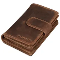 STILORD Geldbörse "Tilda" Damen Portemonnaie Leder RFID braun