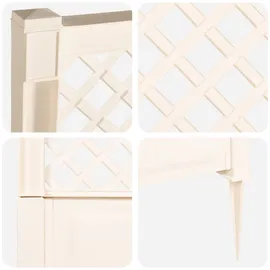 vidaXL Trellis mit Spike 99 x 6 x 165 cm Weiß