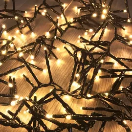 Mojawo System-Lichterkette LED 14 m Dunkelgrün Warmweiß