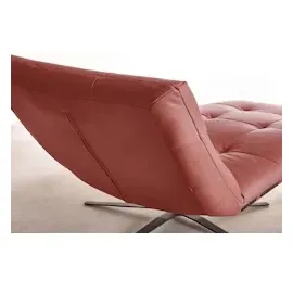 KAWOLA Relaxliege LETICIA motorisch mit Akku Leder rot