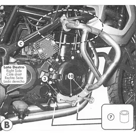 GIVI Sturzbügel für Motorrad Givi TN690 Stahl 25 mm Ø