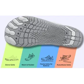 dotales GripStep Barfußschuhe in grau, 36 & Gr.: 40