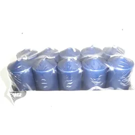 Papstar Stumpenkerze 9 x 4 cm 10 St. dunkelblau