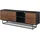 [en.casa] Boxholm Lowboard 160 x 30 x 56,5 cm Schwarz/Walnussoptik Spanplatte/Metall