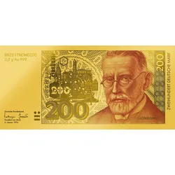 Goldnote „200-D-Mark Banknote“