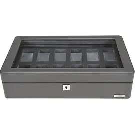 Windrose Uhrenbox Tempora Aufbewahrung Ø max.40 mm Grau