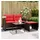 vidaXL Gartensofa-Set 3-tlg. braun