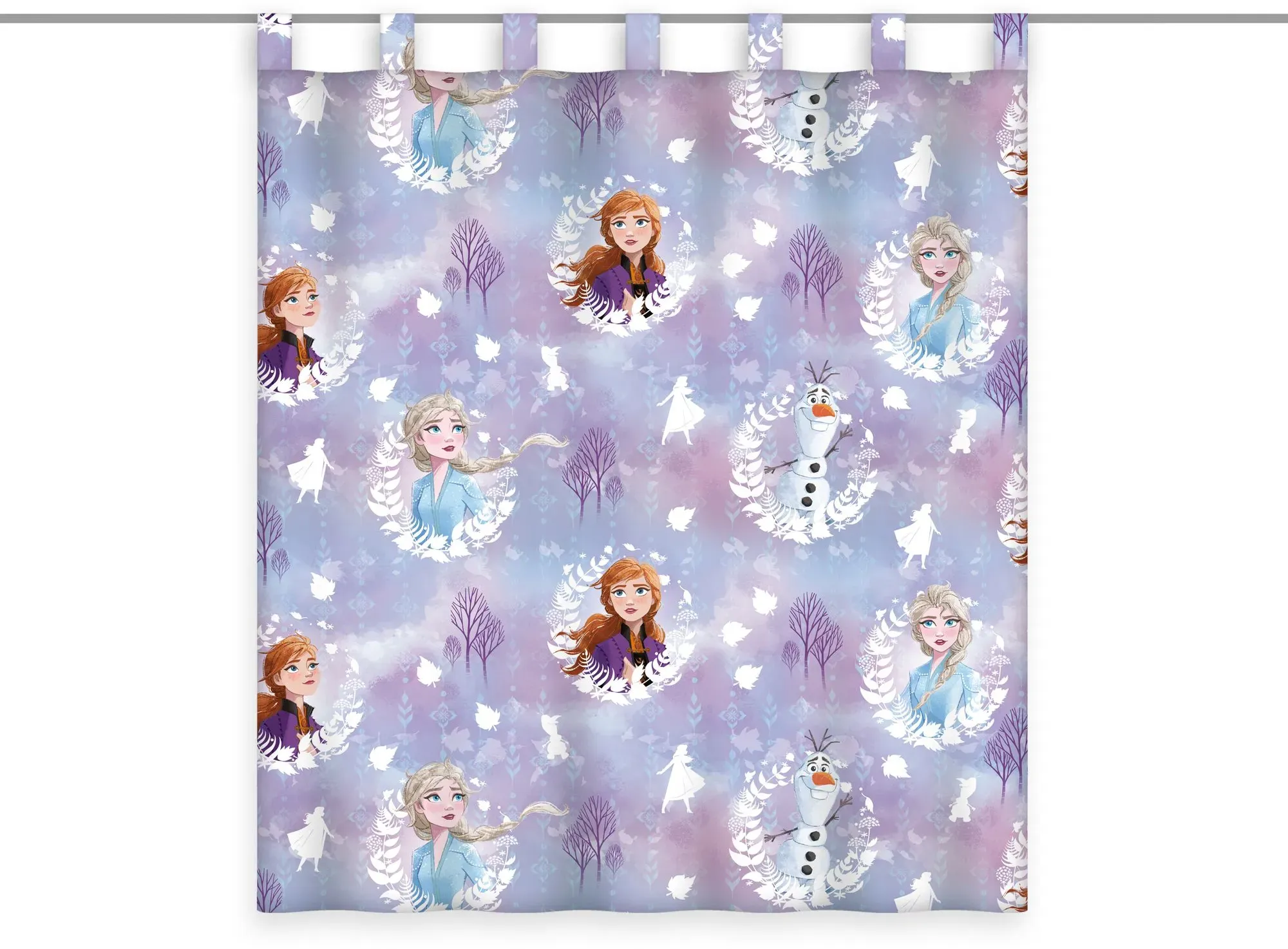 Gardine Vorhang Fertiggardine Frozen Anna Elsa Olaf 140 x 160 cm